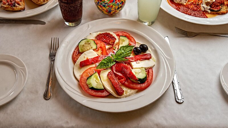 Mozzarella and tomato salad